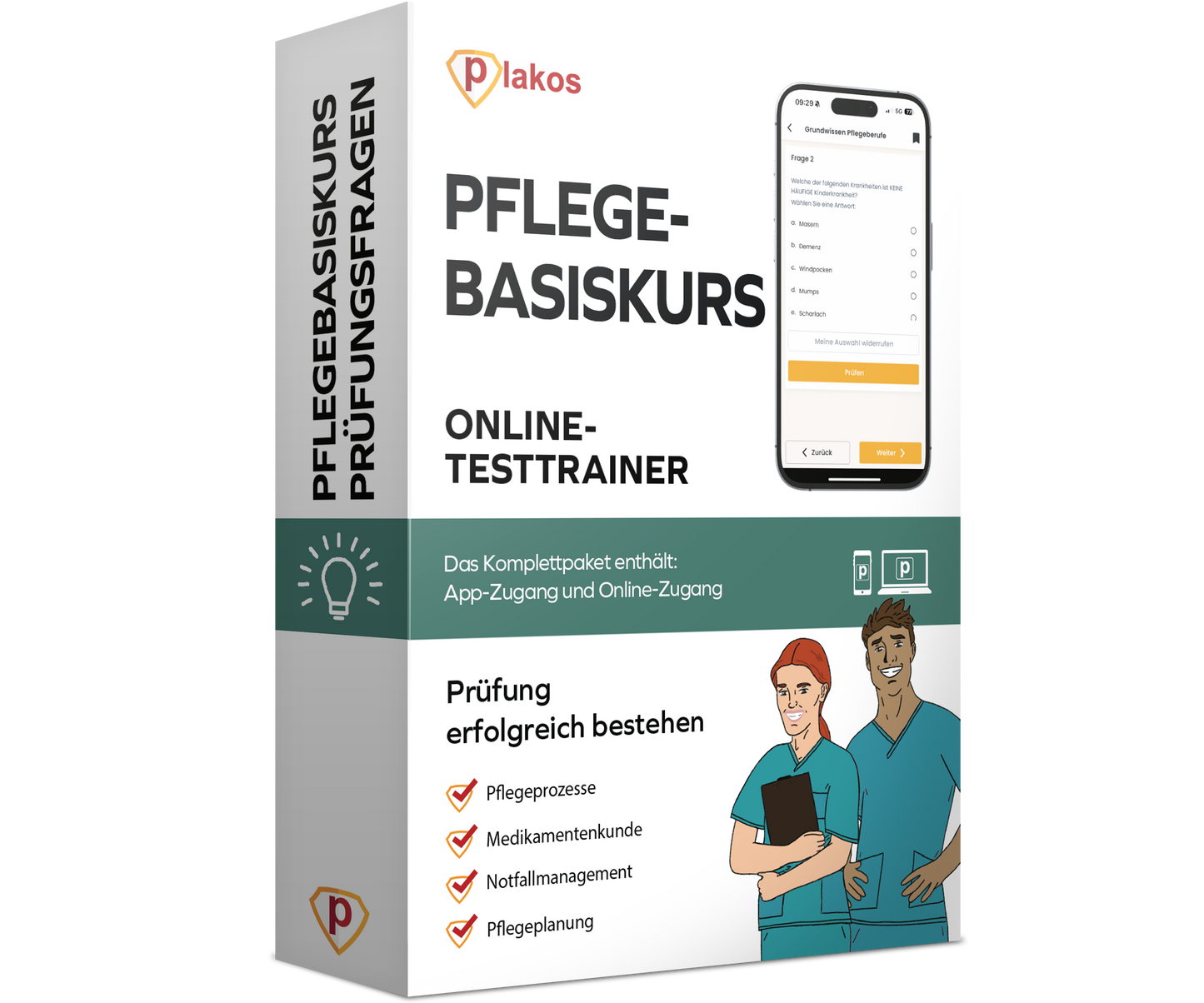 Pflegebasiskurs Prüfungsfragen 2026 Online Testtrainer