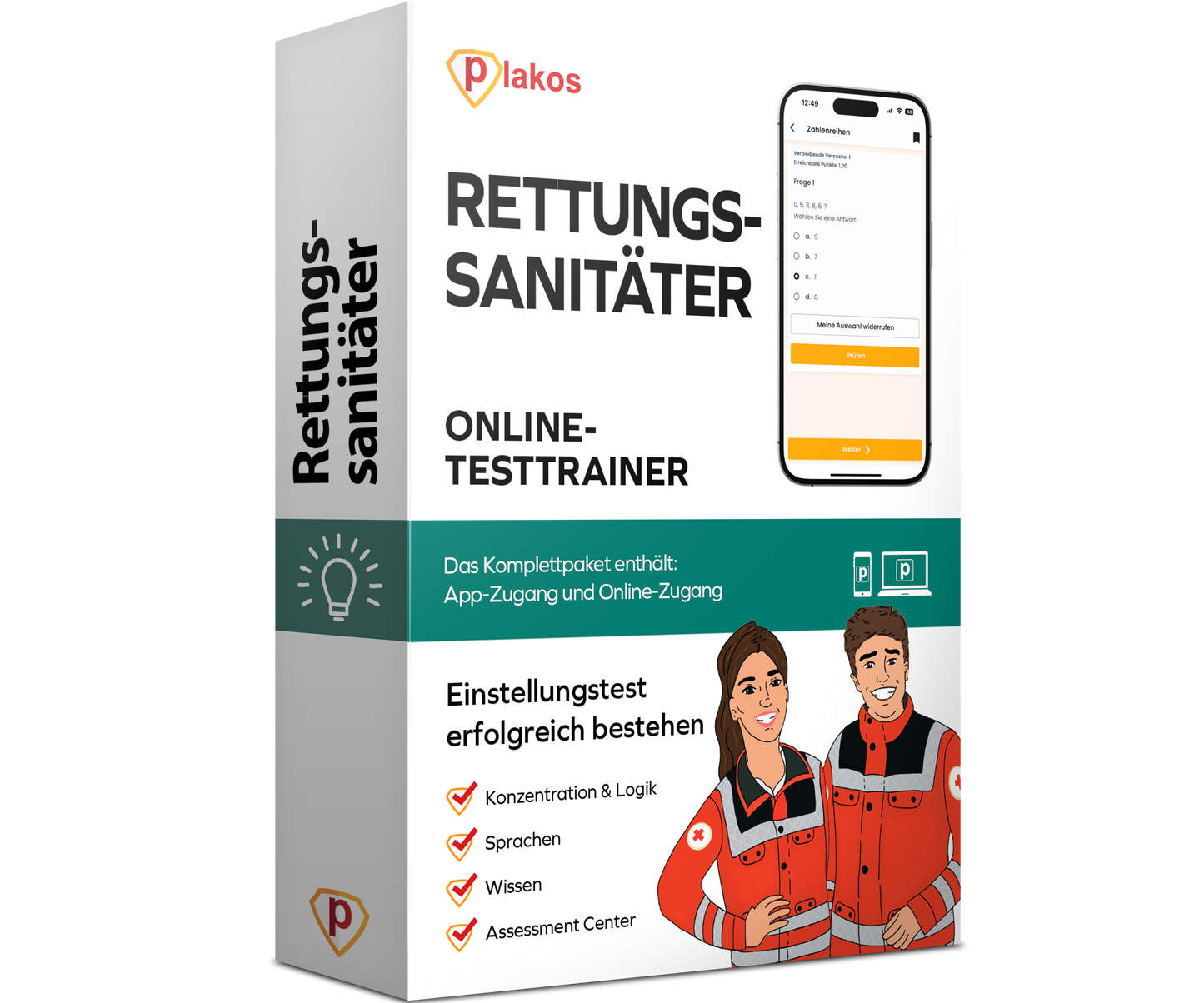 Einstellungstest Rettungssanitäter 2026 Online Testtrainer
