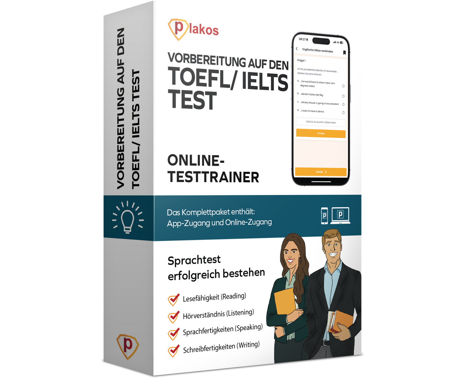 Vorbereitung für den TOEFL Test 2026 Online Testtrainer