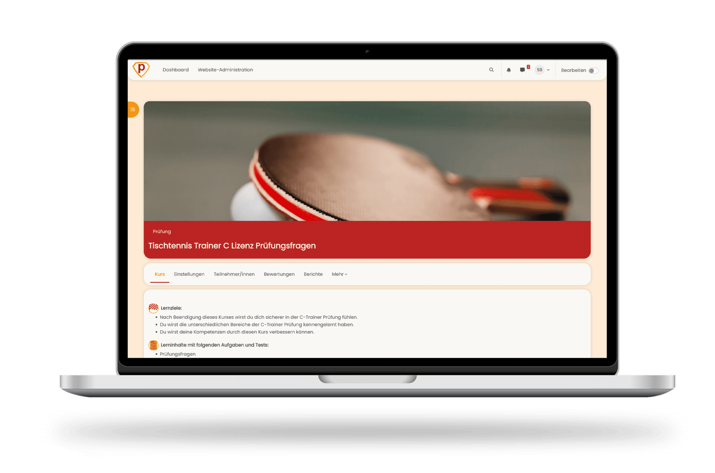 Tischtennis Trainer C Lizenz 2026 Online Testtrainer