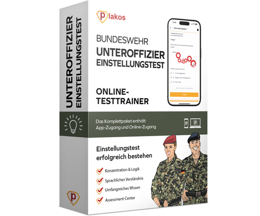 Unteroffizier Einstellungstest 2026 Bundeswehr Testtrainer