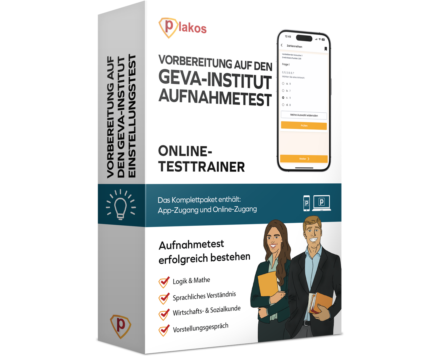Vorbereitung für den geva-Institut Einstellungstest 2026 Online Testtrainer