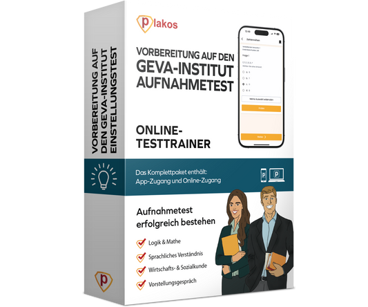 Vorbereitung für den geva-Institut Einstellungstest 2026 Online Testtrainer