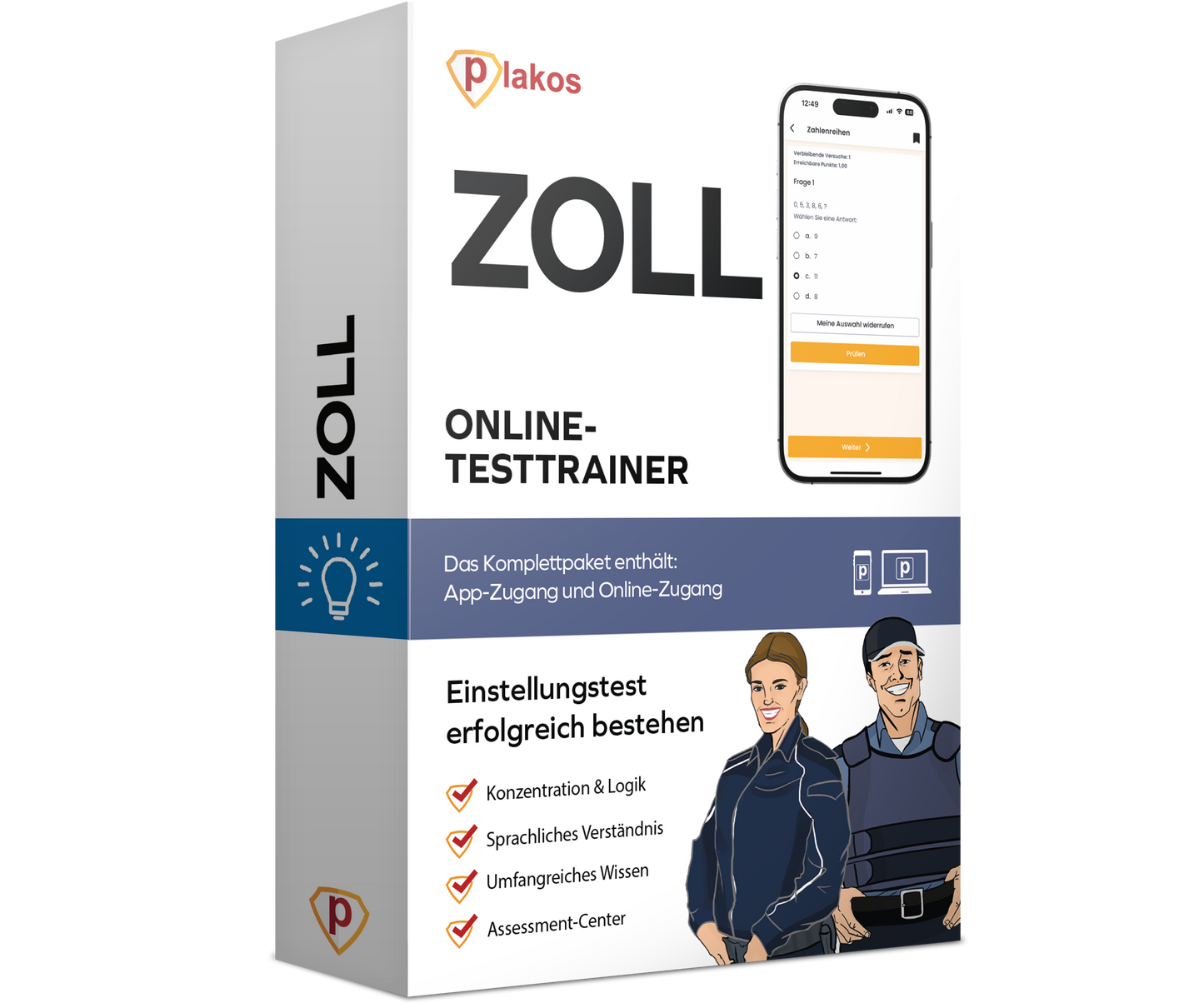 Zoll Einstellungstest 2026 Online Testtrainer